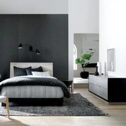 Conway Rectangular Black Cotton Storage Basket Small 17 Conway Rectangular Black Cotton Storage Basket Small -Chic Living Shop MirissaWhitewashedQueenBedFB21 1x1V2