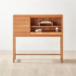 Monte Nido Oak Wood Secretary Desk 11 Monte Nido Oak Wood Secretary Desk -Chic Living Shop MonteNidoDeskAVSHS22