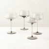 Muse Smoked Coupe Cocktail Glass Set Of 4 -Chic Living Shop MuseSmkCpCocktailGlassS4SHS23