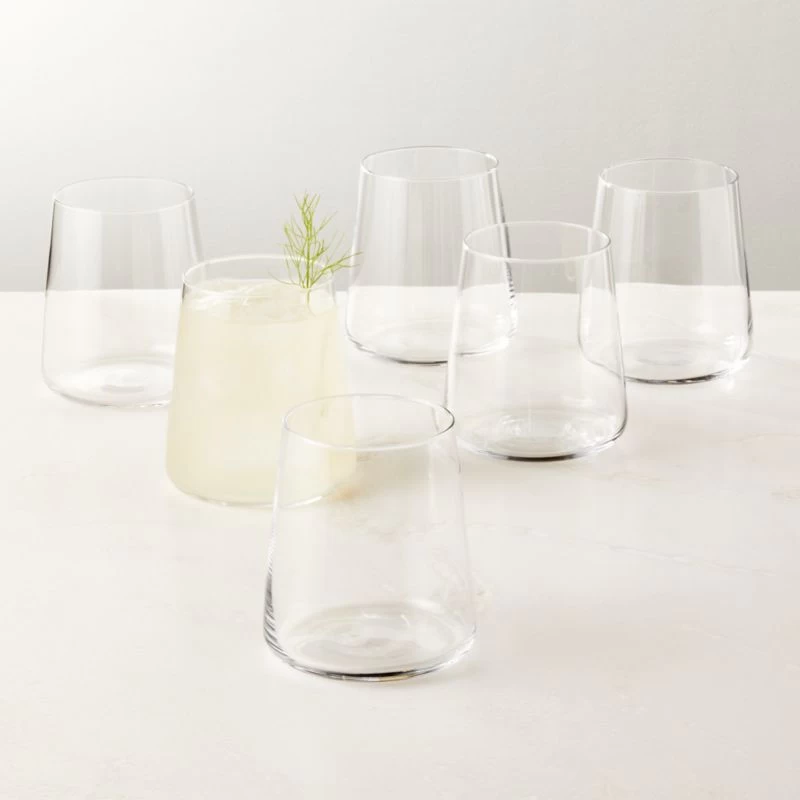 Neat Double Old-Fashioned Glass Set Of 6 4 Neat Double Old-Fashioned Glass Set Of 6 - Image 2