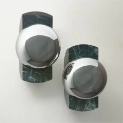 Neptune Green Marble Wall Sconce Light -Chic Living Shop NeptuneGrnMrblSconceAV2SHS23
