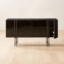 Nero Black Marble Credenza 16 Nero Black Marble Credenza -Chic Living Shop NeroHiGlossMdCredenzaROF22