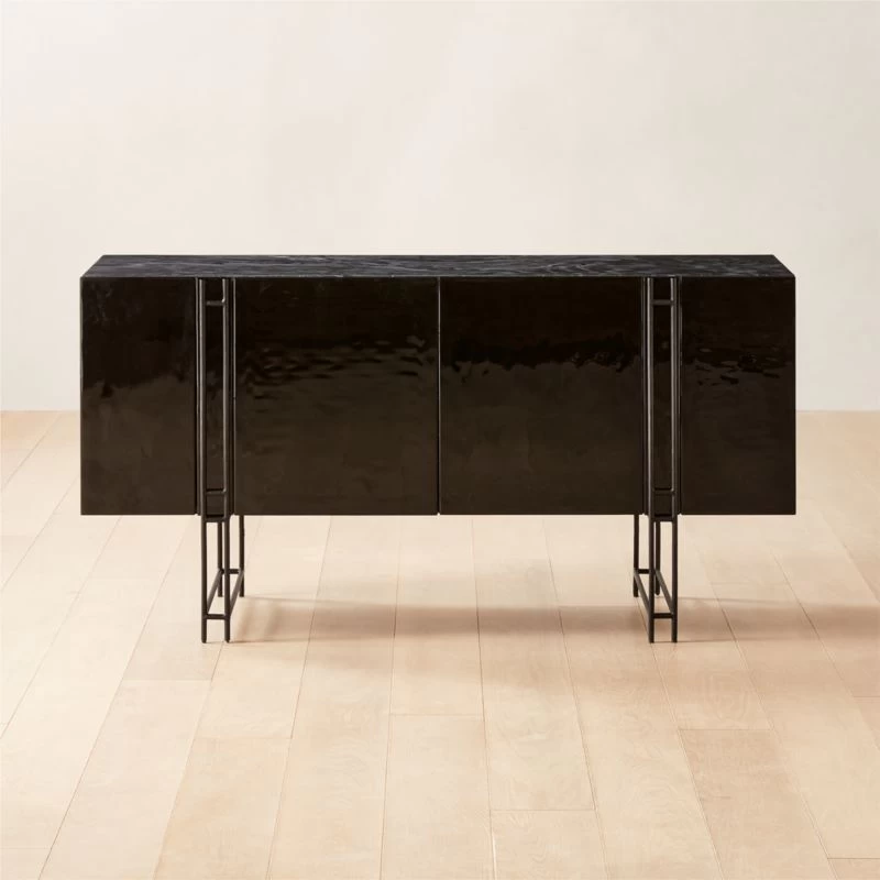 Nero Black Marble Credenza 3 Nero Black Marble Credenza