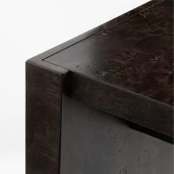 Niche Charcoal Brown Burl Wood Console Table 54" 11 Niche Charcoal Brown Burl Wood Console Table 54" -Chic Living Shop NicheBlkBrlwdConsole54inAVSSS23