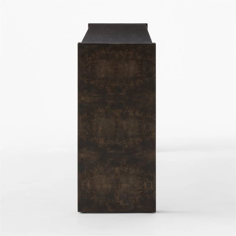Niche Charcoal Brown Burl Wood Console Table 54" 6 Niche Charcoal Brown Burl Wood Console Table 54" - Image 4