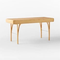 Noemie 3-Drawer Burl Wood Office Desk -Chic Living Shop NoemieBurlDesk3QBSSS23