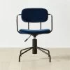 Nyle Navy Blue Velvet Office Chair -Chic Living Shop NyleNavyVlvtChairSHS23