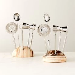 5-Piece Ohara Marble Bar Tool Set -Chic Living Shop OharaMrbl5PcBarToolSetAV3SHF22