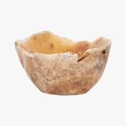Onyx Raw Edge Stone Bowl -Chic Living Shop OnyxNFossilBowlS19