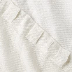 White Linen Openweave Window Curtain Panel 48''x84'' -Chic Living Shop OpnwvWhtLn96CurtainPnlAV3SHS23
