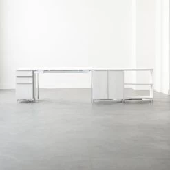 Oracle Modular White Wood Bookcase -Chic Living Shop OracleBleachedAshModGroup1FHF21