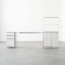 Oracle Modular White Wood Bookcase -Chic Living Shop OracleBleachedAshModGroup3FHF21