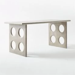 Otto Grey Concrete Desk -Chic Living Shop OttoGreyConcreteDesk3QSSS21
