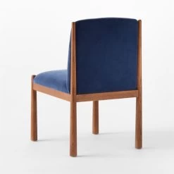 Paglia Blue Velvet Dining Chair -Chic Living Shop PagliaBlueVlvtDiningChr3QBSSS23