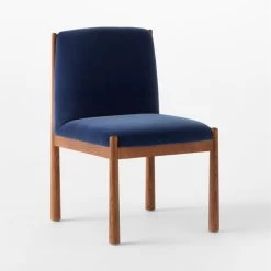 Paglia Blue Velvet Dining Chair -Chic Living Shop PagliaBlueVlvtDiningChr3QSSS23