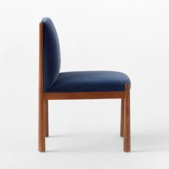 Paglia Blue Velvet Dining Chair -Chic Living Shop PagliaBlueVlvtDiningChrSDSSS23