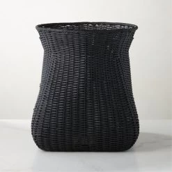 Palmer Black Wicker Storage Basket