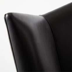 Bowtie Black Leather Office Chair Model 3002 -Chic Living Shop PaulMcCobbBwtBkLtOffcChrAVSSS23