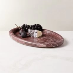 Pave Red Marble Server -Chic Living Shop PaveRedMarbleServerROF22