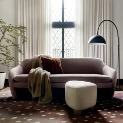 Natural Tan Basketweave Blackout Window Curtain Panel 48"x84" -Chic Living Shop PaviaGreyLoveseatAG21 1x1