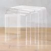 3-Piece Peekaboo Acrylic Nesting Table Set -Chic Living Shop PeekabooNestingTableClearS3SHS16 1x1