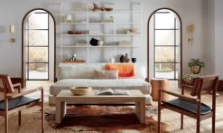 Stairway White Cabinet - 96" Height -Chic Living Shop PiazzaSnowSofaSuedePinkJL19