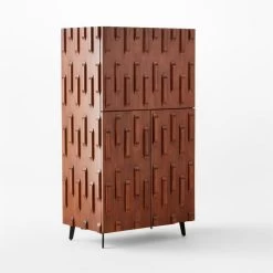 Piera Mahogany Wood Bar Cabinet -Chic Living Shop PieraWoodBarCabinet3QSSS22