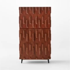 Piera Mahogany Wood Bar Cabinet -Chic Living Shop PieraWoodBarCabinetSOSSS22