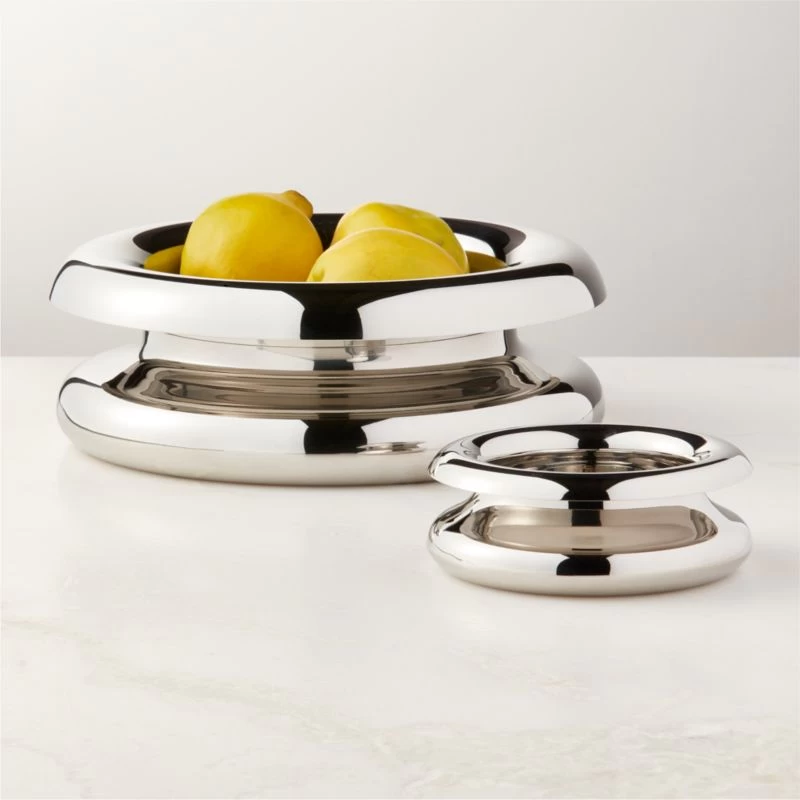 Piero Polished Stainless Steel Serving Bowl Small 4 Piero Polished Stainless Steel Serving Bowl Small - Image 2