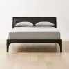 Pietro Woven Black Leather Queen Bed -Chic Living Shop PietroWovenBlkLthrQBedSHF22