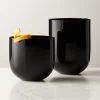Pina Black Old-Fashioned Glasses -Chic Living Shop PinaBlackGroupFHF22 1