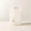 Poe White Alabaster Pillar Candle Holder Small 2 Poe White Alabaster Pillar Candle Holder Small -Chic Living Shop PoeAlbstrPillarHolderSmSHF23