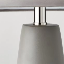 Polar Grey Cement Table Lamp -Chic Living Shop PolarGrayTableLampAVSHF23