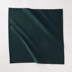 Poplin Dark Green Cloth Napkins Set Of 8 -Chic Living Shop PoplinGreenNapkinAVSHF22