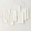 Poplin Ivory Cloth Napkins Set Of 8 -Chic Living Shop PoplinOffWhiteNapkinS8SHF23