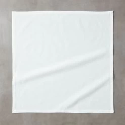 Poplin White Cloth Napkins Set Of 8 -Chic Living Shop PoplinWhiteNapkinROF18