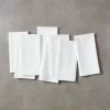 Poplin White Cloth Napkins Set Of 8 -Chic Living Shop PoplinWhiteNapkinS8SHF18