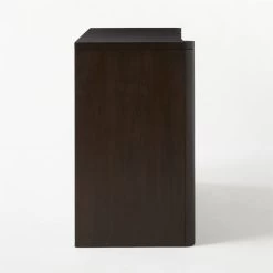 Port Low 4-Drawer Blackened Walnut Wood Dresser -Chic Living Shop PortBlckndWdShrtDresserSDSSS21