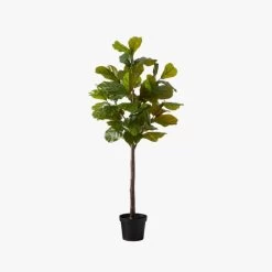 Faux Potted Fiddle Leaf Fig 7' -Chic Living Shop PottedFiddleLfFig7ftBlkPotS19