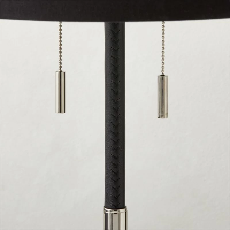 Prix Leather And Polished Nickel Table Lamp 5 Prix Leather And Polished Nickel Table Lamp - Image 3