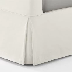 Pullover Slipcover Queen Sateen Queen Bed -Chic Living Shop PulloverPleatSateenQBedAVSSS21