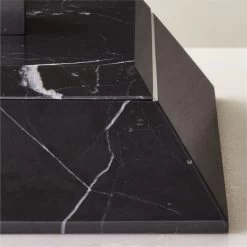 Pyramid Black Marble Box -Chic Living Shop PyramidBlkMarbleBoxAV2SHF22