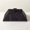 Pyramid Black Marble Box -Chic Living Shop PyramidBlkMarbleBoxSHF22