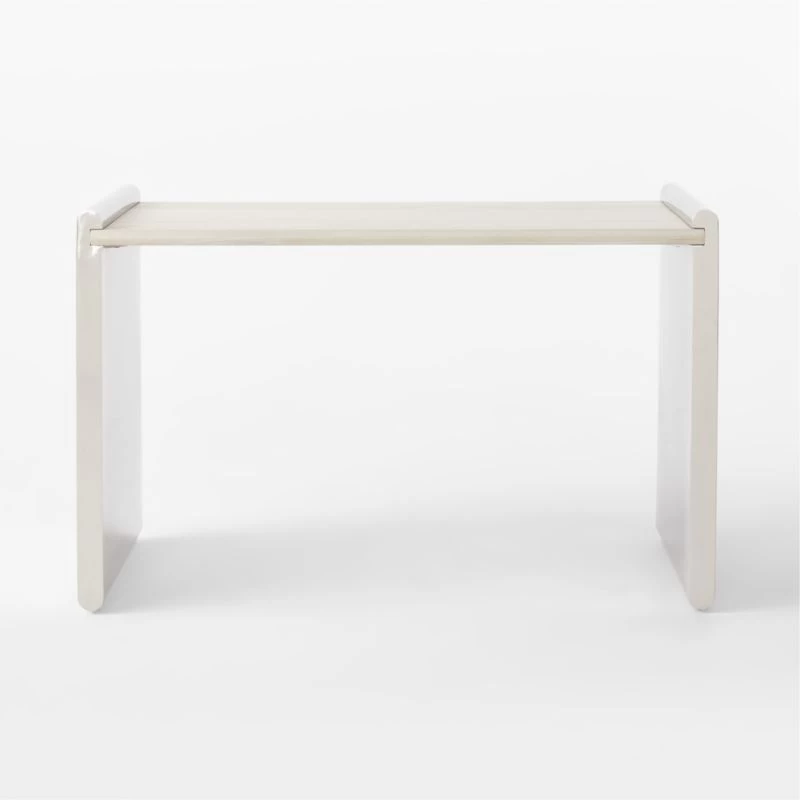 Raggio Stainless Steel Desk With White Wood Top 5 Raggio Stainless Steel Desk With White Wood Top - Image 3