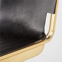 Rake Black Counter Stool Set Of 2 -Chic Living Shop RakeBrassBarStoolAVSSS23