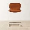 Rake Brown Leather Counter Stool -Chic Living Shop RakeSaddleCounterStoolSHS23