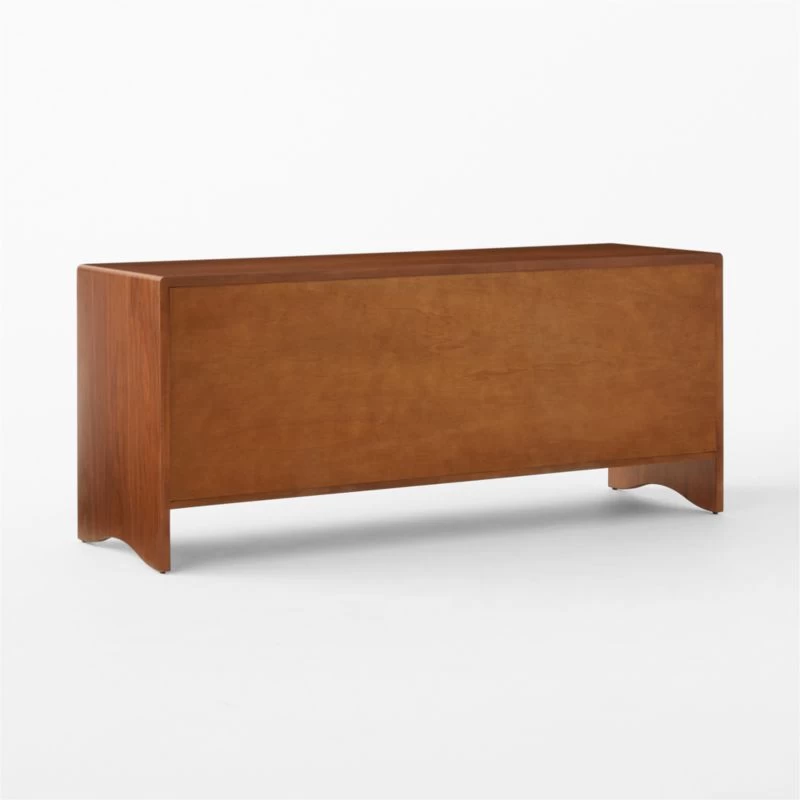 Ralston Low 4-Drawer Wood Dresser 9 Ralston Low 4-Drawer Wood Dresser - Image 7