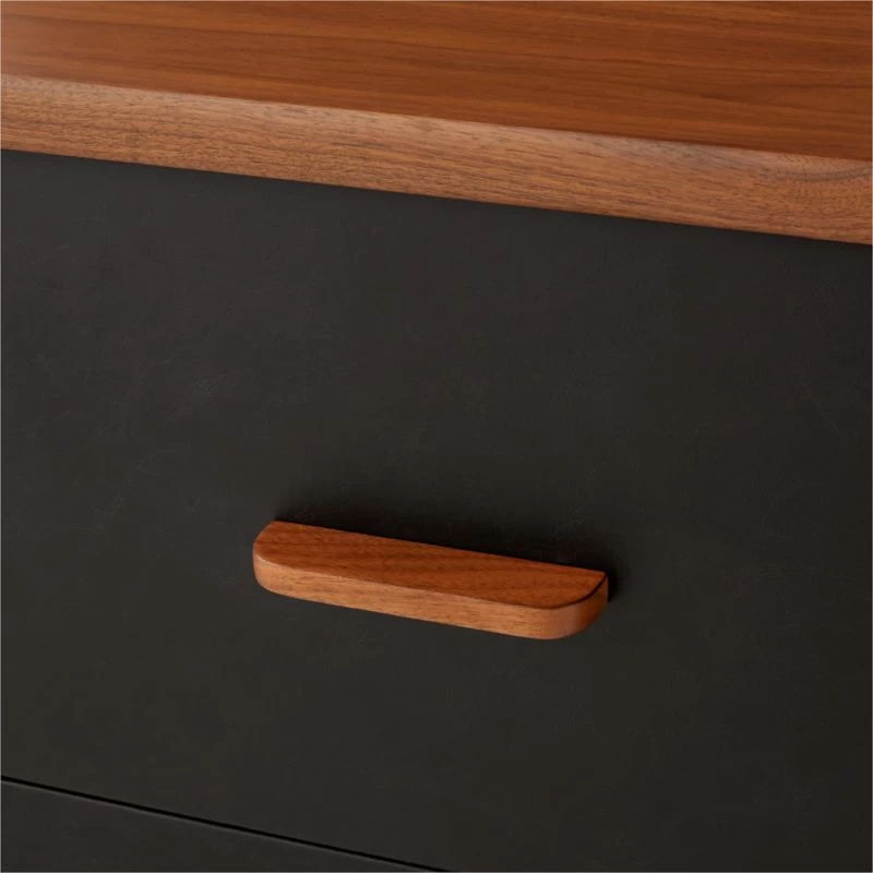 Ralston Low 4-Drawer Wood Dresser 10 Ralston Low 4-Drawer Wood Dresser - Image 8