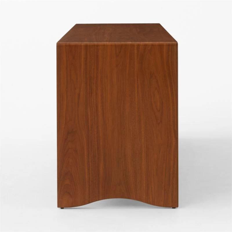 Ralston Low 4-Drawer Wood Dresser 8 Ralston Low 4-Drawer Wood Dresser - Image 6