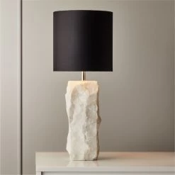 Raw Marble Table Lamp 8 Raw Marble Table Lamp -Chic Living Shop RawMarbleTableLampROS20